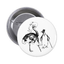 Ms Ostrich y Sr. Penguin Pins