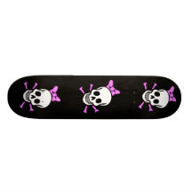 Ms Skull Skateboard Monopatin