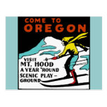 Mt. CAPILLA OREGON - viaje del vintage Tarjeta Postal