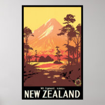 Mt Egmont Nueva Zelanda Posters