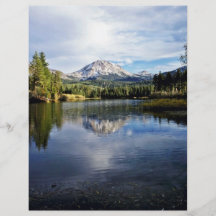 Mt. Lassen del lago Manzanita Tarjeton