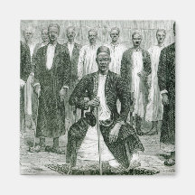 Mtesa, el emperador de Uganda y otros jefes Imán De Frigorifico