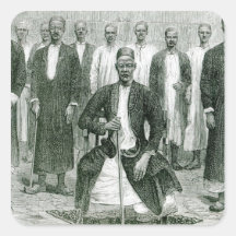 Mtesa, el emperador de Uganda y otros jefes Colcomania Cuadrada