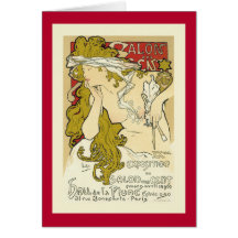 Mucha - centavo del DES del salón Felicitación