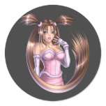 Muchacha del animado - Nikki pegatinas