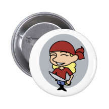 Muchacha del pirata pin
