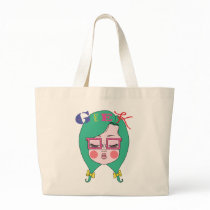 Muchacha Geeky bolsas