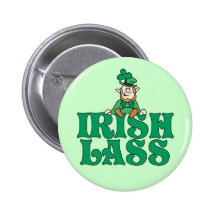 Muchacha irlandesa pin