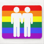 Muchacho + Arco iris Mousepad del muchacho Alfombrillas De Raton