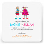 Muchacho + Chica = invitación del personalizado de