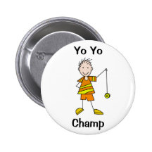 Muchacho con el yoyo pins