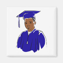 Muchacho de la graduación imán para frigorifico