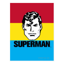 Muchacho de la raya - superhombre tarjeta postal