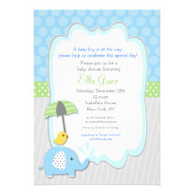 Muchacho de las invitaciones de la fiesta de bienv invitación personalizada