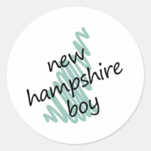 Muchacho de New Hampshire en el mapa de New Hampsh Etiquetas
