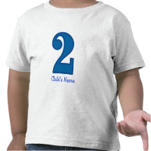 muchacho de número dos, el nombre del niño camisetas