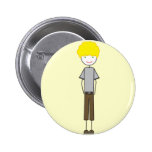 Muchacho del Afro de Emo Pins
