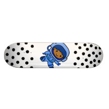 Muchacho del astronauta patin