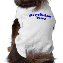 Muchacho del cumpleaños (azul) ropa macota