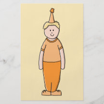 Muchacho del cumpleaños, en naranja tarjeta publicitaria