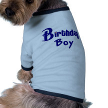 Muchacho del cumpleaños ropa de perro