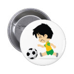 Muchacho del fútbol pin