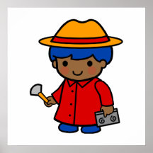 Muchacho del investigador posters