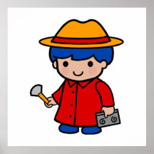 Muchacho del investigador posters