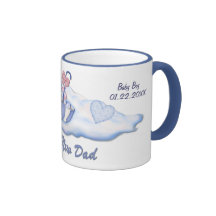 Muchacho del oso del paraguas para el nuevo papá - tazas