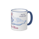 Muchacho del oso del paraguas para la nueva mamá - tazas de café