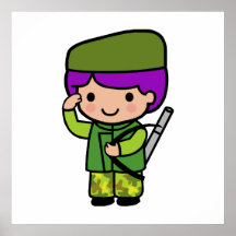 Muchacho del soldado impresiones
