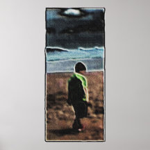 Muchacho en la playa posters