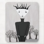 Muchacho gris Mousepad Tapetes De Ratones