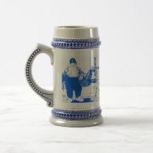 Muchacho holandés por el molino de viento taza de café