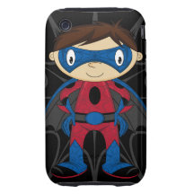 Muchacho lindo del super héroe iPhone 3 tough carcasas