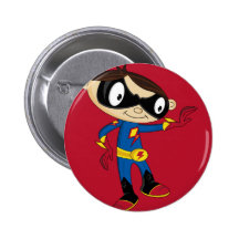 Muchacho lindo del super héroe pins