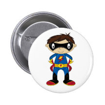 Muchacho lindo del super héroe pins