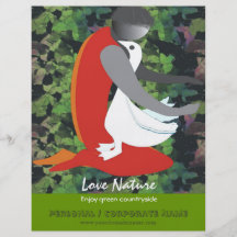 Muchacho que cuida un pato tarjeta publicitaria