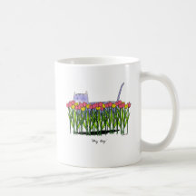 Muchacho tímido taza