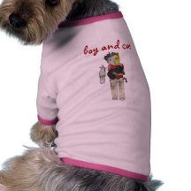 Muchacho y gato solos ropa para mascota