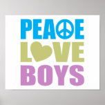Muchachos del amor de la paz posters