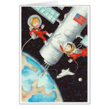 Muchachos por satélite tarjetas