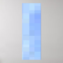 muchos cuadrados del azul posters