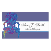 Muebles del decorador de interiores de los distrib tarjetas de negocios