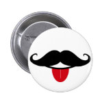 Mueca del bigote pin