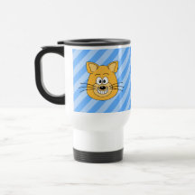 Mueca del gato taza de café