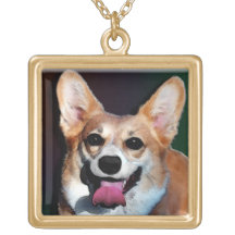 Mueca satisfecha Corgi Colgante Personalizado