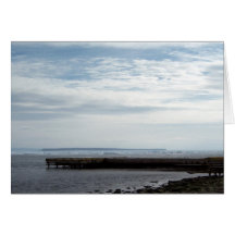 Muelle de la tarjeta de felicitación de la bahía