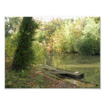 Muelle viejo en el río de Mahoning Arte Fotografico