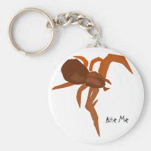 Muérdame araña roja llaveros personalizados